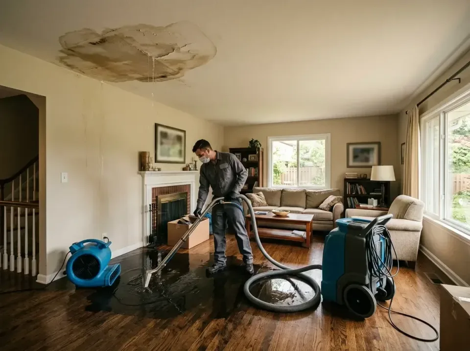 attic-pipe-burst-ceiling-drip-008 — frequently asked questions, Water Damage Restoration & Carpet Care in Waverly, MI